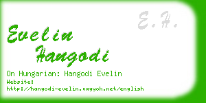 evelin hangodi business card